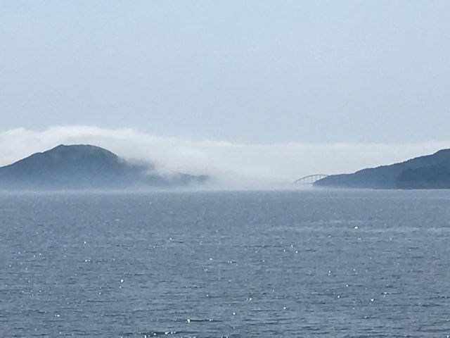 頭ヶ島を覆う神秘的な海霧