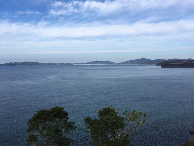 深海町から久玉町に向かう途中の不知火海